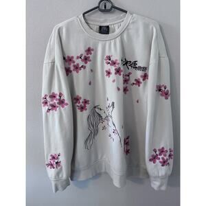 Studio Ghibli Tale Of The Princess Kaguya Cherry Blossom size large pink hoodie